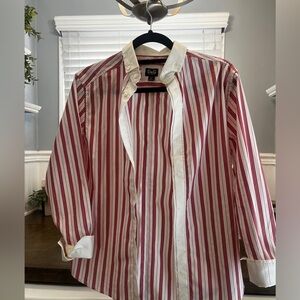 D&G Woman’s  Red and White Striped Button Down Shirt